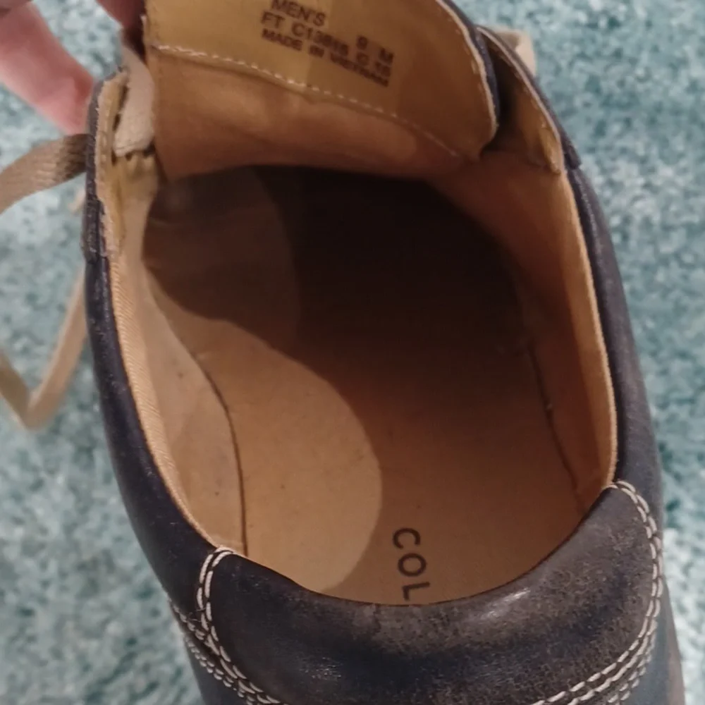 COLE HAAN Men's Blue Leather Sneakers size 9 M - Picture 9 of 16